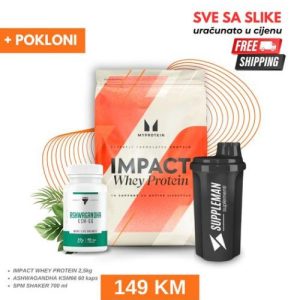 IMPACT WHEY 2,5KG + Ashwagandha KSM i Shaker (GRATIS)