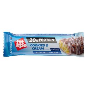 FITSPO DELIGHT PROTEIN BAR COOKIES AND CREAM 60G