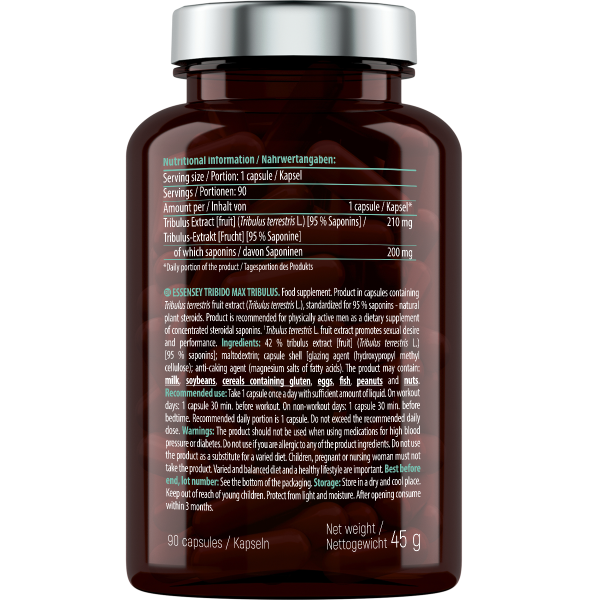 TRIBIDO MAX TRIBULUS 90CAPS - Image 2