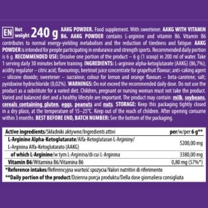 ARGININE AAKG POWDER 240G