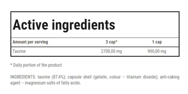 TAURINE 900 90 CAPS - Image 2